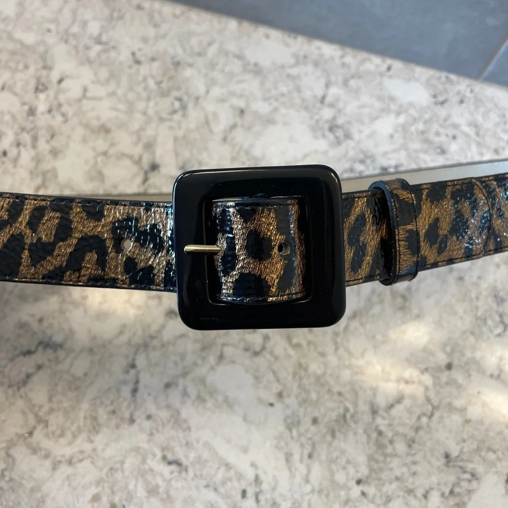 Another lIne inc. leopard print‎ belt
